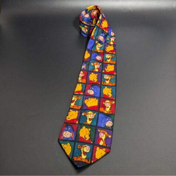 Disney Pooh Mens Tie 100 Polyester Winnie The Pooh & Friends - Picture 11 of 11